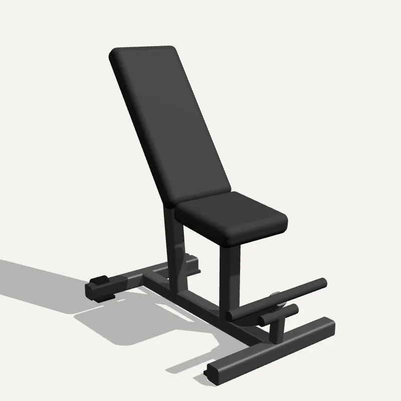 Modelo 3D: Banco Inclinado 55°
