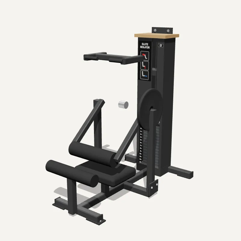 Modelo 3D: Quadril e Glúteos Máquina