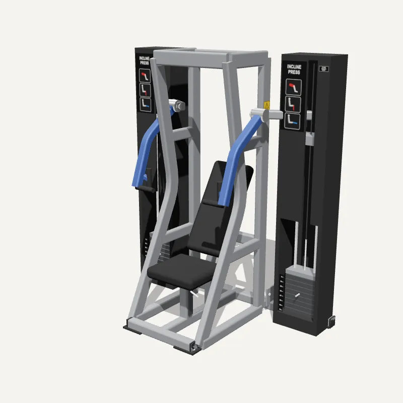 Modelo 3D: Supino Inclinado Iso-Lateral