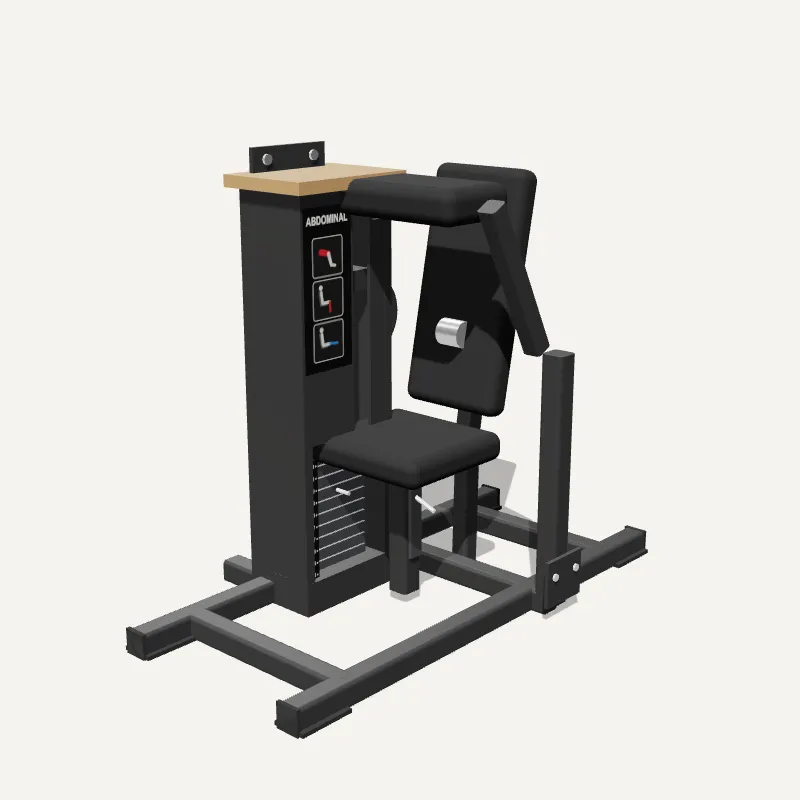 Modelo 3D: Abdominal Crunch Máquina