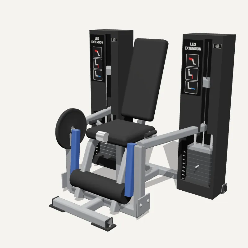Modelo 3D: Cadeira Extensora Iso-Lateral