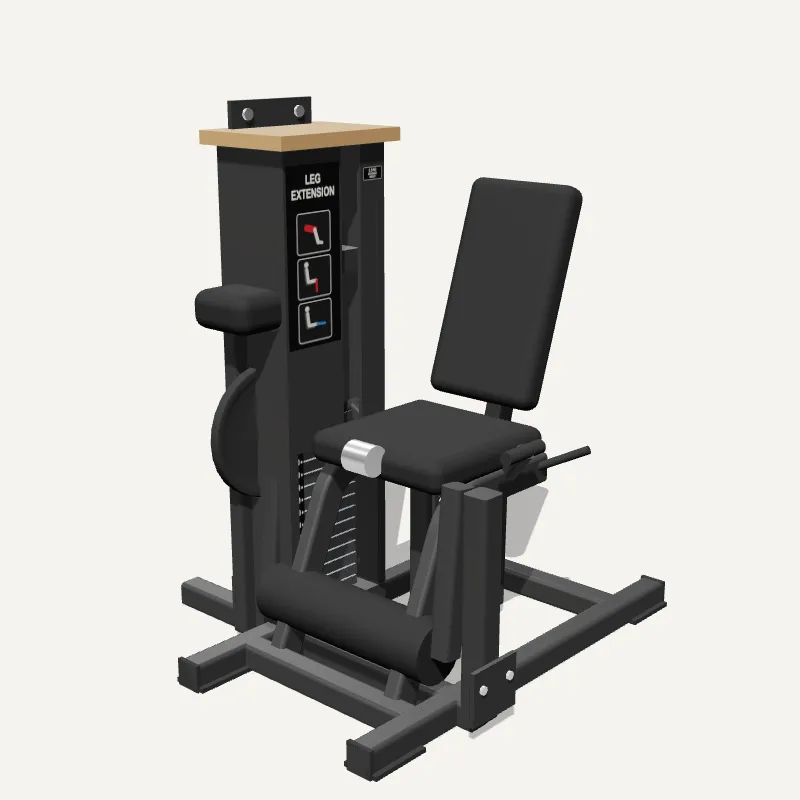 Modelo 3D: Cadeira Extensora