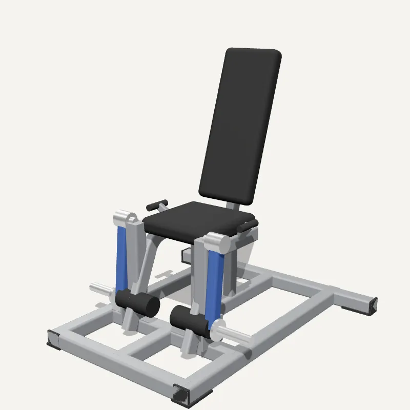 Modelo 3D: Cadeira Extensora de Peso Livre