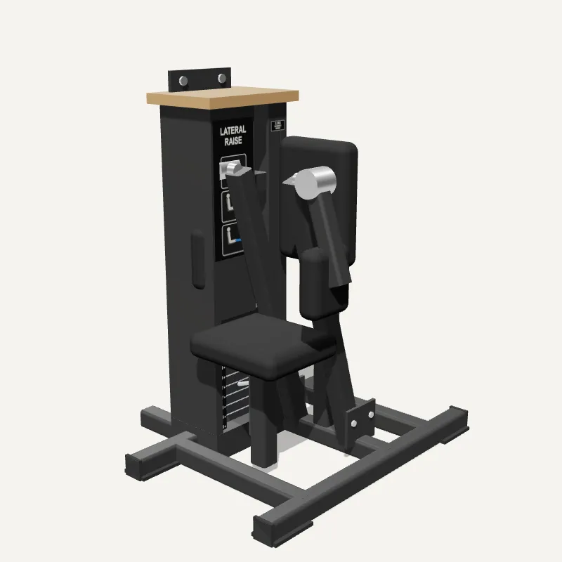 Modelo 3D: Elevação Lateral Sentado